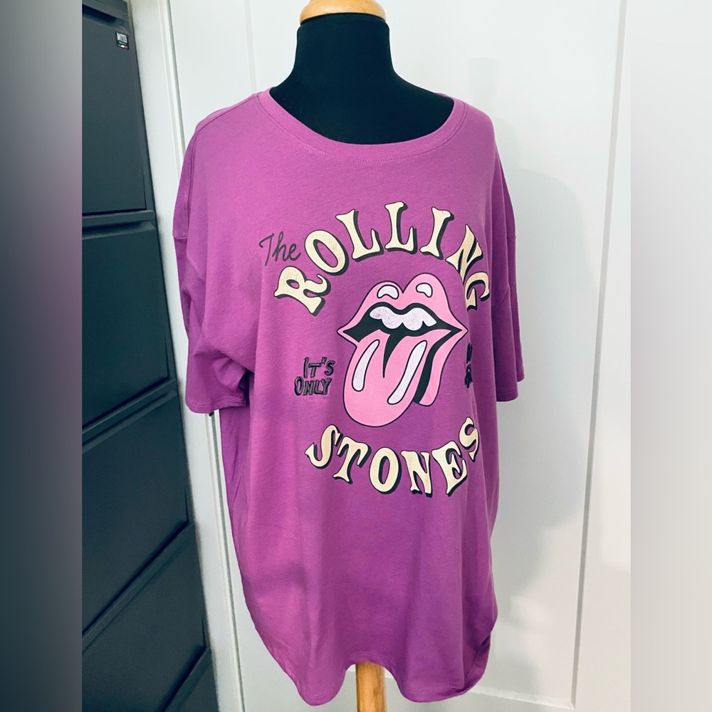 Rolling Stones Purple Graphic T-Shirt